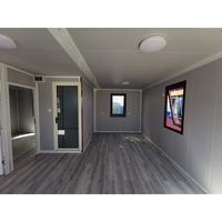 Maisons conteneurs préfabriquées de luxe 20FT Australie 2 chambres à coucher Maison conteneur extensible à toit plat avec salle de bain complète