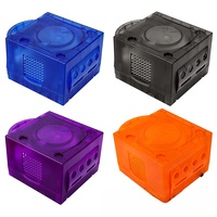 Kit de remplacement complet transparent pour console Nin Game C N-GC, boîtier avec vis et outils d'ouverture, violet ou orange en option