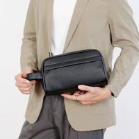 Sac à main en PU de couleur unie, nouvelle tendance, doublure en polyester, imperméable, résistant à l'usure, fermeture éclair, design bandoulière pour les voyages en extérieur