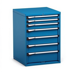Fami <b>Tool</b> Cabinet With 7 <b>Drawers</b> 714X726X1000 Mm Gentian Blue Ral5010 For Workshop Storage - Product Image 2