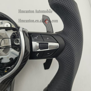 พวงมาลัยหนังคาร์บอนไฟเบอร์แบบเจาะรู รุ่นยอดนิยม สำหรับรถยนต์ BMW ซีรีส์ 3 ซีรีส์ 5 รุ่น F10 F20 F30 F90 F01 F02 - Product Image 6