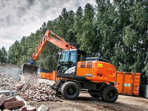 Excavatrice hydraulique sur roues de 15 tonnes, marque chinoise de premier plan ZX140W, avec godet de 0,51 m³, pièces de rechange et <span class=keywords><strong>tarière</strong></span> pour l'agriculture - Product Image 2