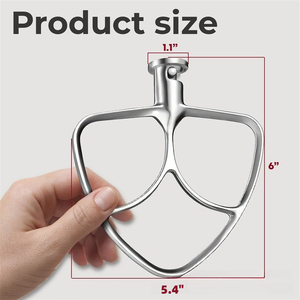 Accessoires pour batteur KitchenAid, pelle à beurre en acier inoxydable K45B, pelle à mélanger - Product Image 2