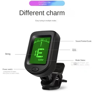 Afinador de Guitarra Electrónico con Clip, Afinador Digital para Guitarra y Violín, Universal, Giratorio y Sensible - Product Image 2