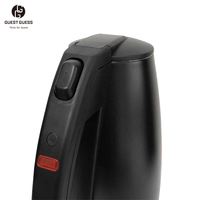 Bouilloire Électrique Sans Fil de Luxe 1,2 L Noire en Acier Inoxydable 304 de Qualité Alimentaire avec Fenêtre Visible