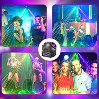 Láser de Discoteca RGB para DJ, Control Remoto de Sonido DMX-512, para Club, KTV, Bodas, YSH