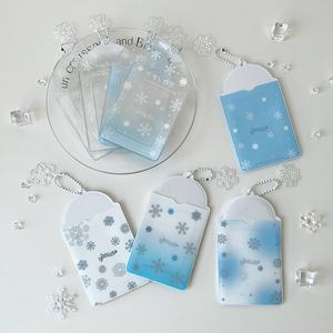 Porta Tessere in PVC INS con Ciondolo, Portachiavi per Foto Digitali da 3 Pollici, Porta Tessere Carino Stile Cartone Animato, Porta Fotocard Kpop Stile Coreano - Product Image 5