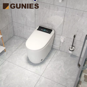 Inodoro Inteligente Electrónico con Bidé, Apertura Automática, Autolimpieza, Drenaje en S, Montaje en Suelo, Cerámico, Doble Descarga, Control Remoto 8 - Product Image 1