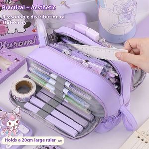 Smartjoy Mingshu Trousse <span class=keywords><strong>de</strong></span> Maquillage et Trousse à Crayons Multifonctionnelle Portable en Tissu Oxford Imperméable avec Fermeture Éclair - Product Image 2
