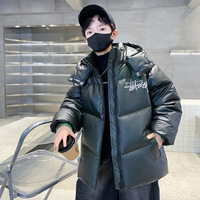 Veste thermosensible changeant de couleur pour garçons, nouvelle collection 2025, doudoune épaisse à capuche pour enfants