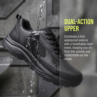 Chaussures d'entraînement pour hommes, fabriquées sur mesure, noires, basses, en tissu imperméable, résistantes aux perforations en Kevlar, semelle en caoutchouc antidérapante