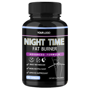 OEM ODM Nacht-Fettverbrennung, Abnehmpillen mit Magnesium Melatonin CLA L-Carnitin; Appetitzügler-Nahrungsergänzungsmittel - Product Image 1