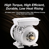 Moteur AC monophasé haute efficacité YL90L-4-1.1KW 1.5KW 2HP 110V 220V 50Hz 60Hz 1400 tr/min à montage par bride et double condensateur