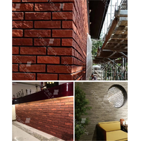 Combinaison classique argile pierre tendre revêtement mural façade Flexible Mcm mur décoratif brique carrelage pliable extérieur doux carrelage