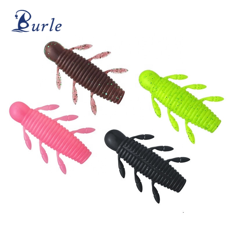 6pcs/bag Multi-Legged Cicada Pupa Bait - Soft Lure for Fishing
