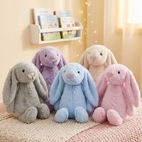 Peluche lapin à longues oreilles douces très vendue, peluche lapin à oreilles normales, poupée lapin Bonnie, vente en gros
