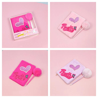Coffret Cadeau Carnet et Stylo Design Cœur Brillant – Souvenir Saint-Valentin – Journal et Papeterie – Livre de Comptes Personnel