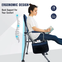 Chaise pliante d'extérieur robuste et moderne, portable, pour plage, camping, barbecue, loisirs, croquis, chambre, école