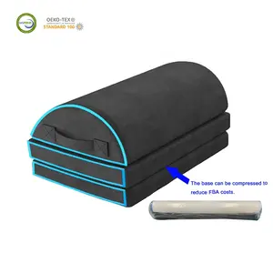 OEKO-TEX Ergonomic Detachable Base Adjustable Bolster Home Office Under Desk Foot Rest Cushion Memory Foam Footrest Pillow