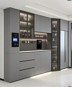 ตู้แช่ไวน์ดีไซน์หรูหราทันสมัยสำหรับขายส่ง พร้อมประตูกระจกและชั้นวางไวน์ สำหรับบาร์ คลับ และเฟอร์นิเจอร์ธุรกิจ - Product Image 5