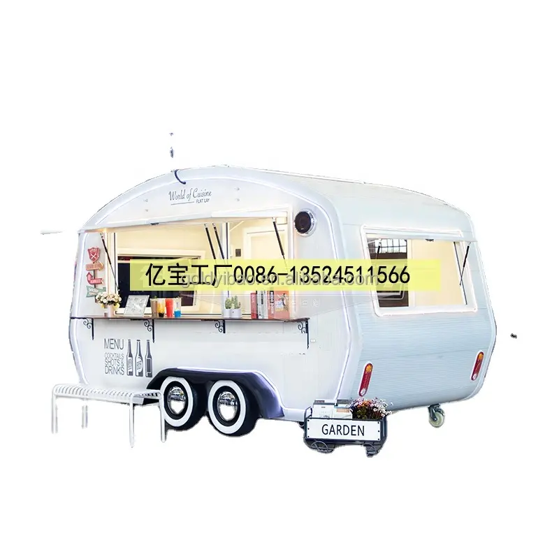 Manufacture of Outdoor Mobil Food Cart With Multi Kinds of Appliance Mounted Inside hot sale in Dubai