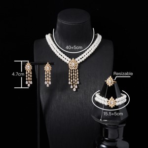 024401 комплект украшений с жемчугом и кисточками - Product Image 6