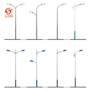 Poste de luz de calle de precio más bajo para antiguo galvanizado 3M 9m 10m 20Ft doble cara al aire libre Solar Metal linterna pública entrada - Product Image 6