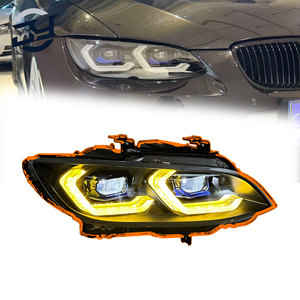 JY para <span class=keywords><strong>BMW</strong></span> Serie <span class=keywords><strong>3</strong></span> E92 E93 M3 2007-2010, Conjunto de Faros Delanteros LED Modificados, Faros Delanteros LED de Doble Color, Conexión Plug and Play - Product Image 1