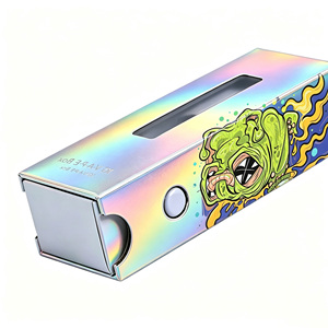 Custom Logo Printed Childproof Rigid Drawer <b>Box</b> <b>Cardboard</b> CR Packaging With EVA Liner For 0.5ml 1ml 2ml Small Cartridge <b>Storage</b> - Product Image 6