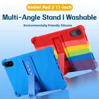 Redmi Pad 2 11 inç Tablet için kılıf güvenli darbeye silikon standı kapak
