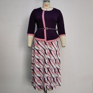 Y208111 Nuevo Vestido Africano para Mujer, Tallas Grandes 2XL-6XL, Vestidos Casuales con Cinturón, Gran Venta - Product Image 6
