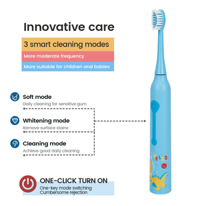 Silicone Baby <strong>Toothbrush</strong> With Led Light Cute Design Children Electric <strong>Kids</strong> Automatic Ultrasonic <strong>Toothbrush</strong> - Product Image 2