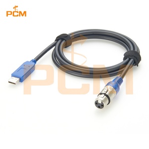 Câble adaptateur USB vers <span class=keywords><strong>DMX</strong></span>, convertisseur série FTDI RS485, XLR 3 broches DMX512, câble de contrôleur de lumière de scène PC vers gradateur pour <span class=keywords><strong>Freestyler</strong></span> - Product Image 2