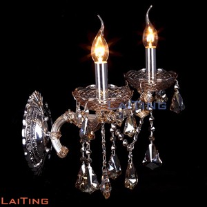 Brillant L1 L2 L3 Lumières Maria Theresa Applique <span class=keywords><strong>Luminaires</strong></span> Chambre Chevet Ambre Cristal Appliques Murales - Product Image 2