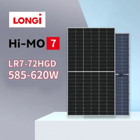 Meilleur Choix Longi Hi-MO7 LR8-66HGD 595-625M 615W 620W Module PV N-Type Puissance TOPCON Panneaux Solaires Monocristallins Bifaciaux Prix