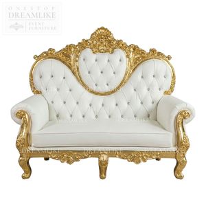 Moderna Poltrona Reale Dorata in Legno per Soggiorno e Cene di Gala - Product Image 3