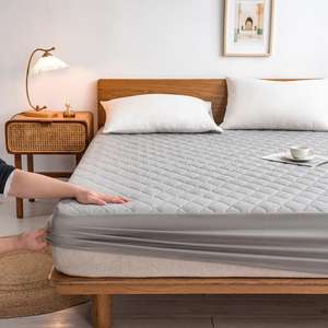 Venta al por mayor a prueba de agua suave <span class=keywords><strong>cama</strong></span> sábana ajustable Protector acolchado <span class=keywords><strong>impermeable</strong></span> fundas de colchón y protectores - Product Image 2