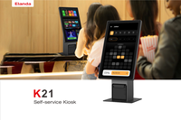 Kiosque interactif modulaire flexible de paiement avec le lecteur de cartes et le scanner de QR