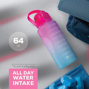 Botella De Agua De 2 Litros Botella De Agua 2 Litros <strong>2Ltr</strong> 1/2 Gallon Motivational Bpa Free Water <strong>Bottle</strong> - Product Image 5