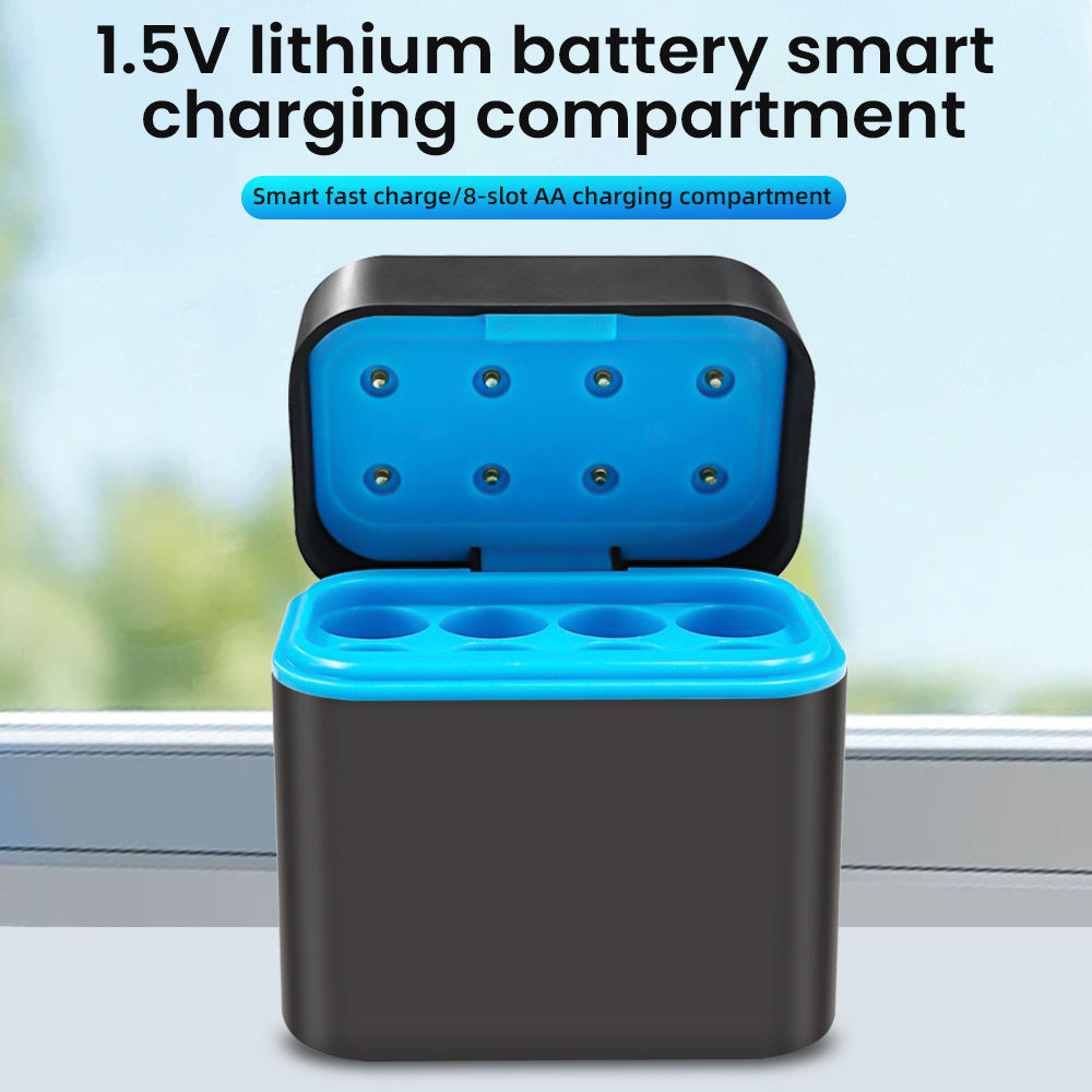 Hongdak Aaa Nimh Battery Charger 1.5V AA Nimh Akku Rechargeable Batteries With 8 Slot Smart Charger