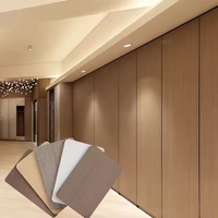 Panneau mural en bois de bambou plat WPC de haute qualité intégré pour la décoration