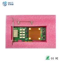 Puce Intel | Carte adaptateur réseau de dérivation Ethernet double port RJ45 NIC en cuivre 10/100/1000Mbps