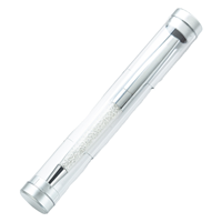 Boîte d'emballage en plastique transparent en forme de diamant pour cadeaux, tube à stylo, présentoir élégant pour crayons, étui à stylo en cristal