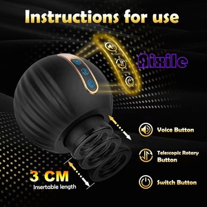 Masturbatori Maschili con 8 Rotazioni Telescopiche Automatiche, Giocattolo per Adulti, Allenamento del Pene, Pocket Pussy, Airplane Cup - Product Image 2