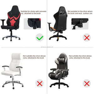 <span class=keywords><strong>Housse</strong></span> de chaise de bureau rotative ergonomique bon marché de haute qualité housses de chaise de jeu d'<span class=keywords><strong>ordinateur</strong></span> extensibles avec housses de protection de <span class=keywords><strong>fauteuil</strong></span> - Product Image 5