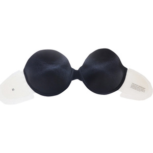 工場直販女性用ストラップレスオープンバックブラ粘着性再利用可能ギャザリングブラ見えないプッシュアップシリコンブラ - Product Image 4