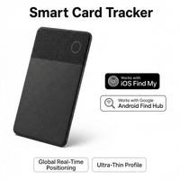 Traceur GPS intelligent certifié MFi pour iOS et Android, compatible AirTag, localisateur de portefeuille, dispositif de localisation intelligent, étanche IP68, carte de localisation Find My