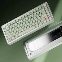 Clavier mécanique personnalisé Premium EVO75 75% CNC 6063 aluminium, tri-mode (filaire/BT/2.4G) RGB à échange à chaud, QMK/VIA pour les jeux/le bureau