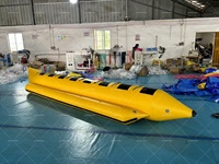 Bateau banane gonflable durable pour 8 personnes, flotteur de piscine d'été robuste pour la fête de plage en famille, conception essentielle pour un usage domestique