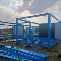 Petit Conteneur Extensible Préfabriqué à Prix Compétitif Maison Pliable Terrasse pour Immeuble de Bureaux École Appartement Hôtel Maison